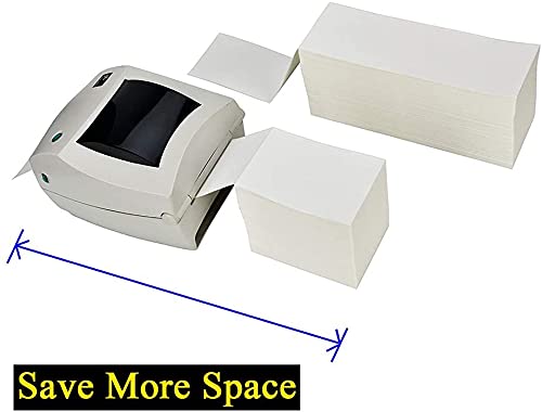 Immuson 4 x 6 Thermal Shipping Labels with Perforations, 1000 Fanfold Direct Thermal Labels, Permanent Adhesive, White Mailing Labels for Thermal Printer - Image 3